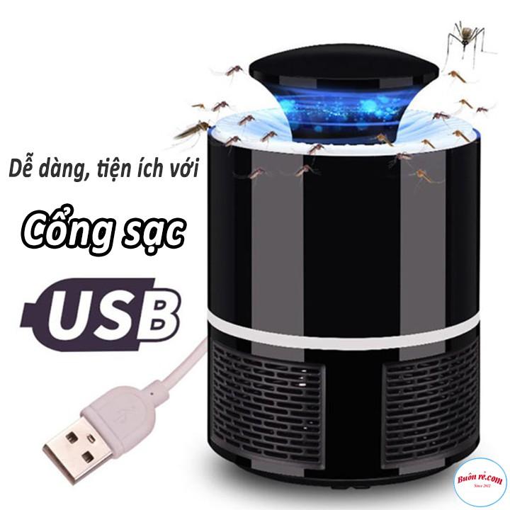 Đèn Bắt Muỗi Hình Trụ Thông Minh cắm cổng USB