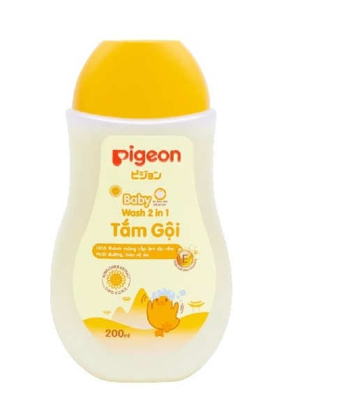 Sữa Tắm Gội Pigeon 2 Trong 1 Tinh Chất Hoa Hướng Dương Dành Cho Da Nhạy Cảm (200ml)