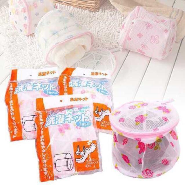 Dụng cụ giặt và bảo vệ đồ lót chống xù - Túi giặt đồ lót tròn bảo vệ áo lót chống xù và nhăn