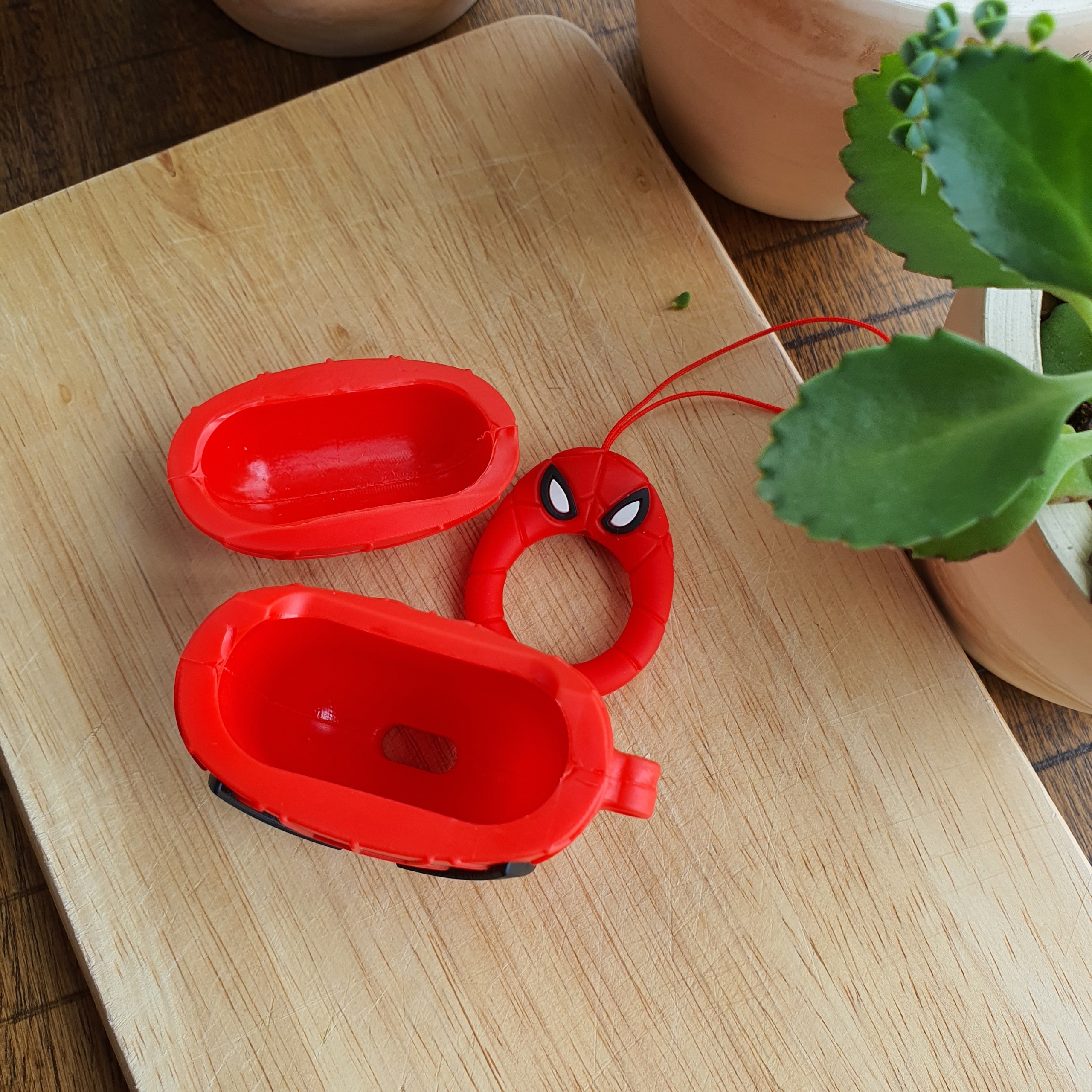 Bao Case Silicon Cho Tai Nghe Apple AirPods 1 / AirPods 2 -  Hình Trứng Người Nhện