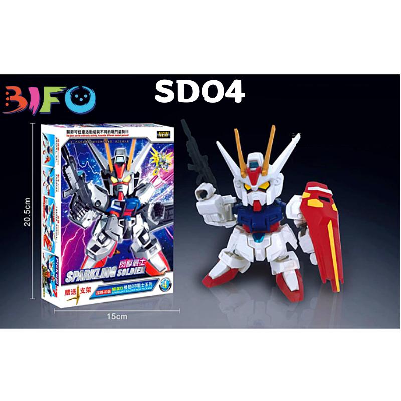 Mô hình lắp ráp bằng nhựa Gundam giá rẻ SD BB bộ sưu tập Destiny Freedom Thunder Justice Pulse-CLOUDSTOREV2