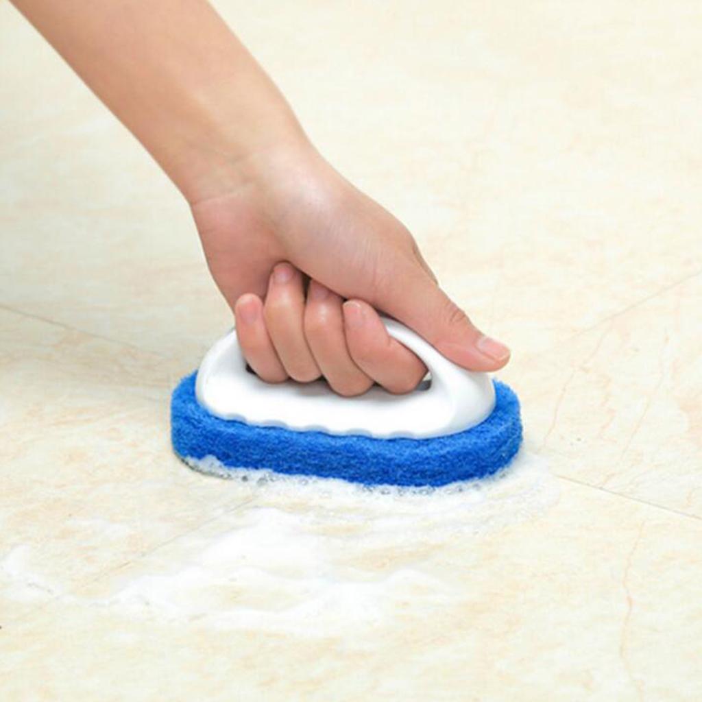 2x Soft Brush Dish Kitchen Sink Toilet Bathtub Washing Scrubber with Handles