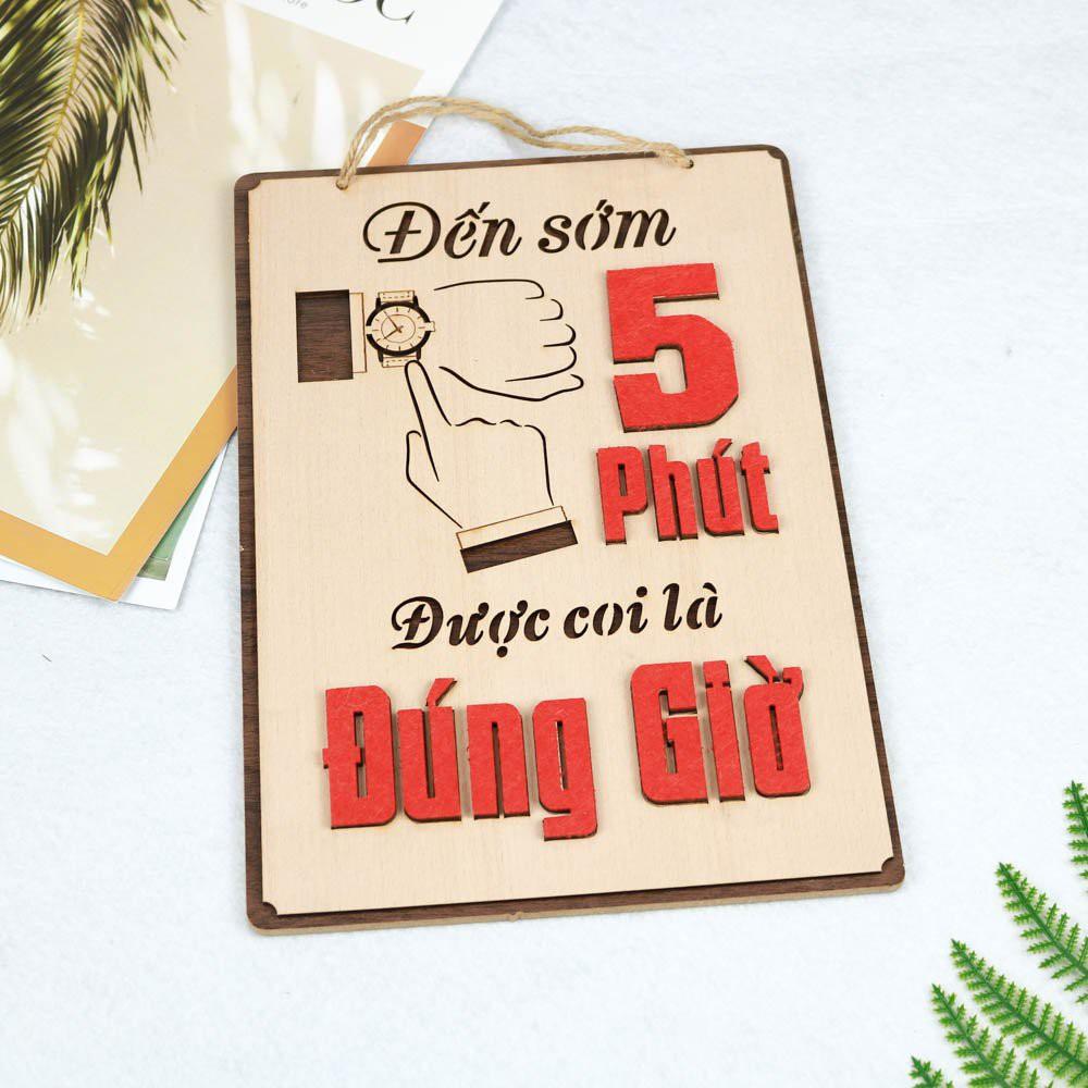 Bảng gỗ decor SLOGAN TRANG TRÍ cửa hiệu văn phòng Kèm quà tặng 17k mỗi đơn hàng Số 2