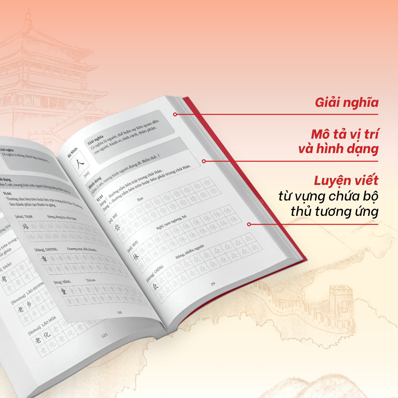 Sách - Bí Quyết Học Nhanh Nhớ Lâu 214 Bộ Thủ Tiếng Trung