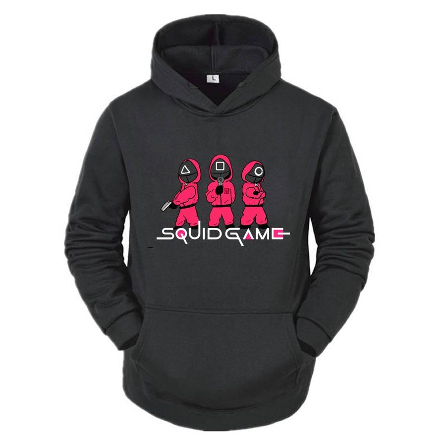 Áo hoodie Đen nam nữ Squid Game nhiều mẫu, Vải Nỉ Ngoại Dầy Dặn, Anam Store