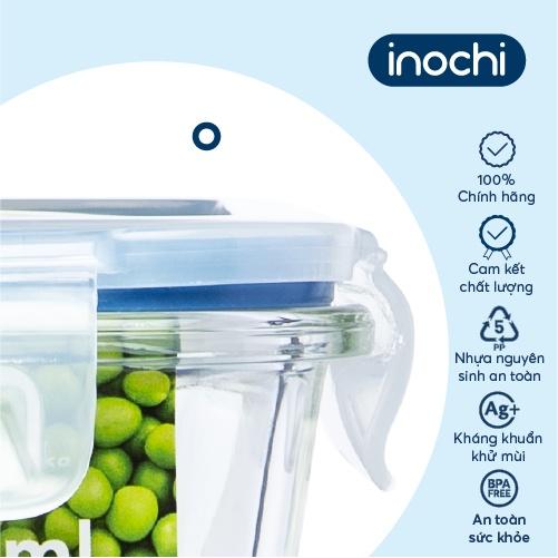 Hộp thuỷ tinh chữ nhật Inochi - Nikko 640 ml