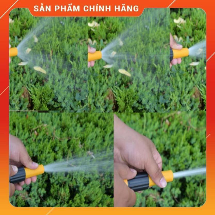 ️ Bộ dây vòi xịt nước rửa xe, tưới cây , tăng áp 3 lần, loại 3m, 5m 206622-5Lcút sập, nối đen, d.vàng