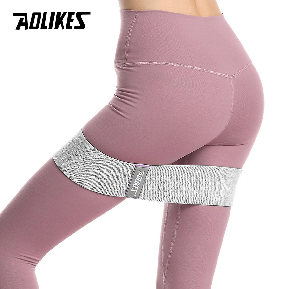 Bộ 3 Dây Kháng Lực Tập Cơ Mông Đùi Chân Hip Resistance Bands Aolikes YE-3604 Tặng Kèm Dây Nhảy Đa Năng ,  Đếm Số , Đếm Calo , Km, chất  Lõi Thép ( Giao màu ngẫu nhiên )