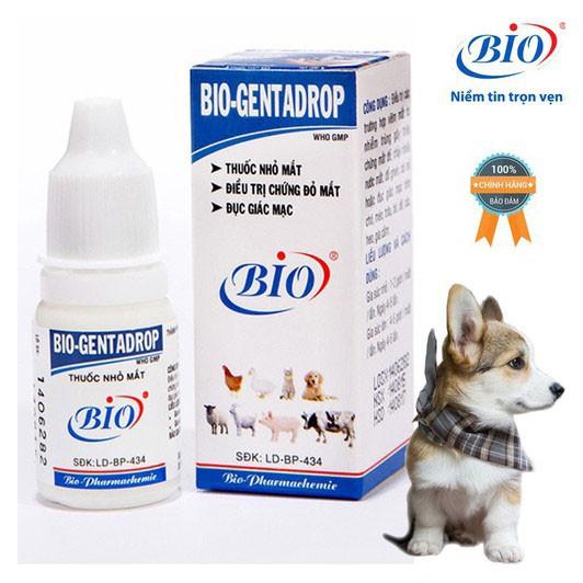 Thuốc Nhỏ Mắt Bio-Genta Drop Trị Viêm Giác Mạc Kết Mạc Đỏ Mắt - Mờ Đục Mắt Cho Chó Mèo