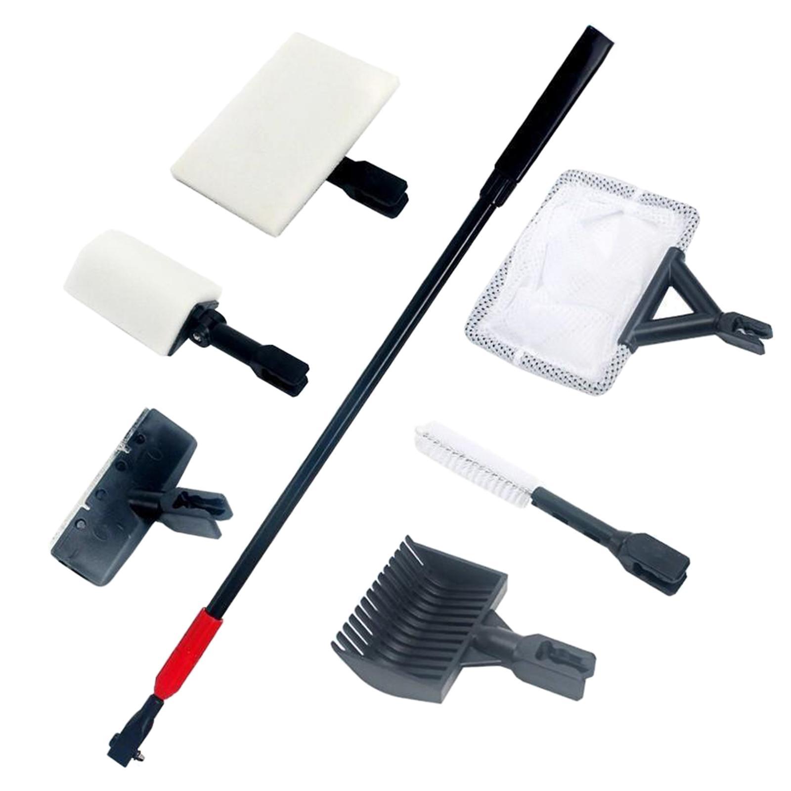 6 in 1 Aquarium Fishing Tank Cleaning Tool Set Cleaner Non Telescopic