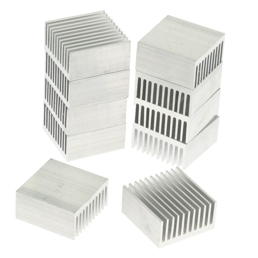 10x Aluminum Heatsink Amplifier Heat Sink Conductivity Cooler Fin 40x40x20mm