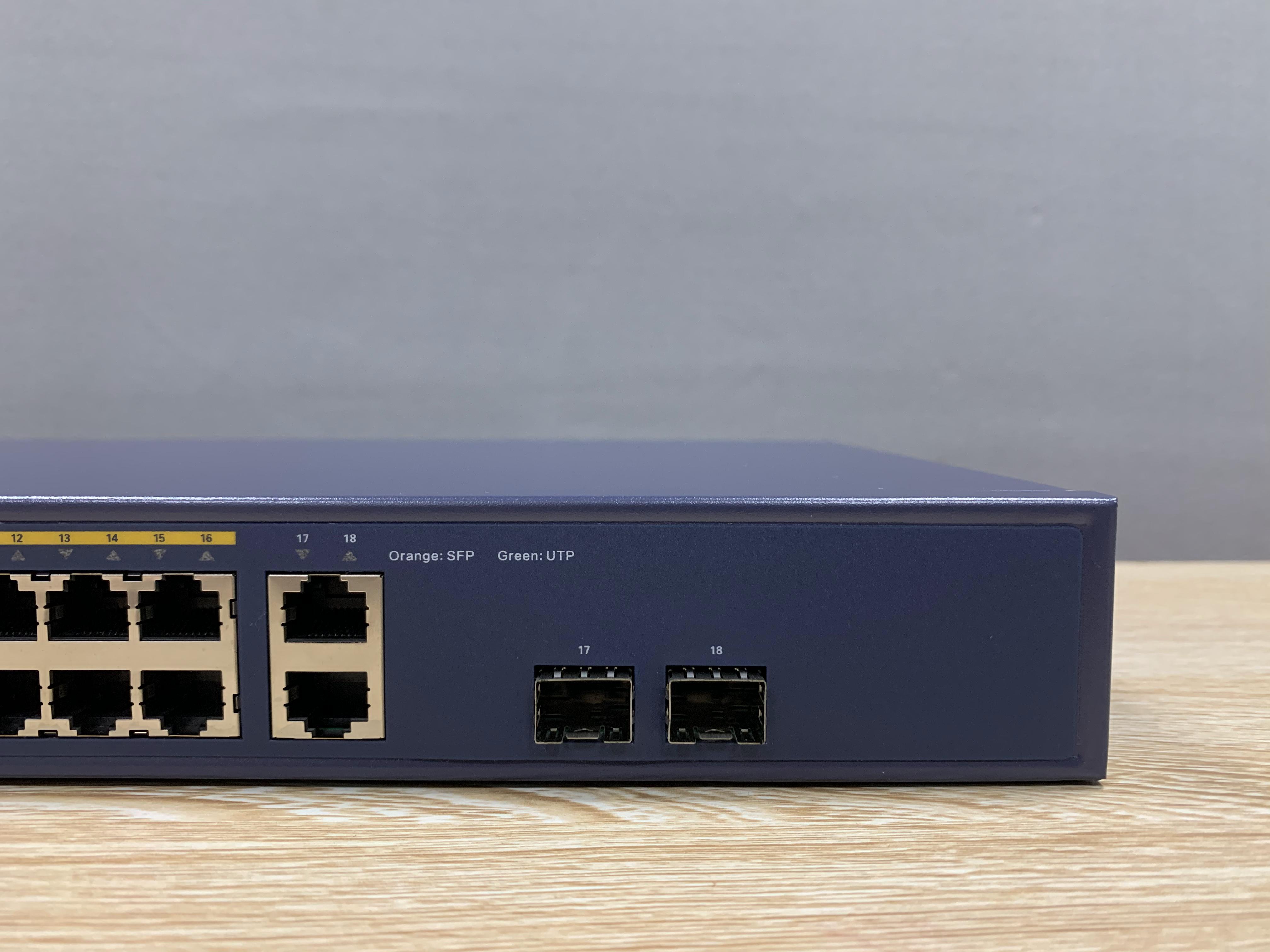 Switch Managed 16 cổng 100Mbqs PoE,  Acorid LS7700-16P2C, 2 GE+ 2 SFP combo uplink, 1 console, chuẩn at, 150W - Hàng Nhập Khẩu
