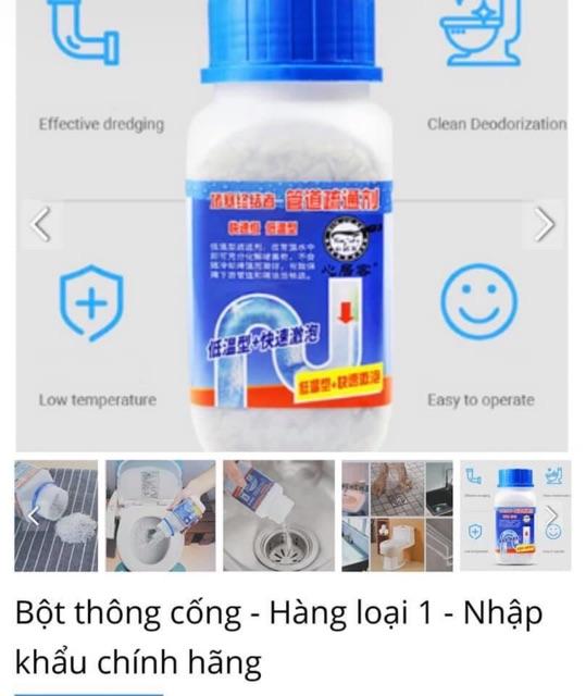 BỘT THÔNG TẮC CỐNG THẦN THÁNH, THÔNG MỌI TẮC NGHẼN CHỈ TRONG 1 TÍCH TẮC