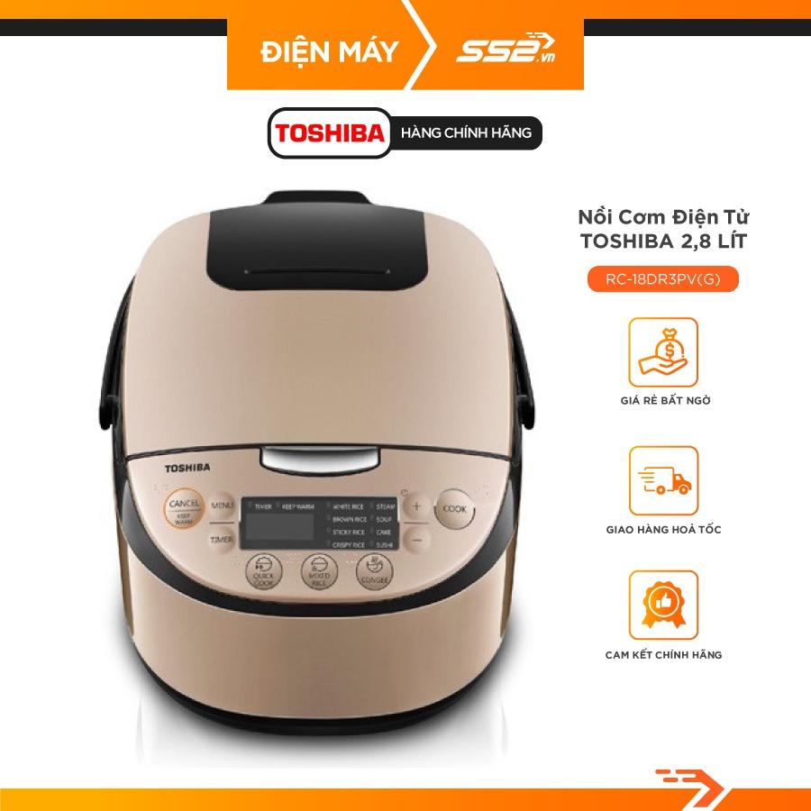 Nồi cơm điện tử Toshiba RC-18DR3PV - Vàng đồng - Hành Chính Hãng
