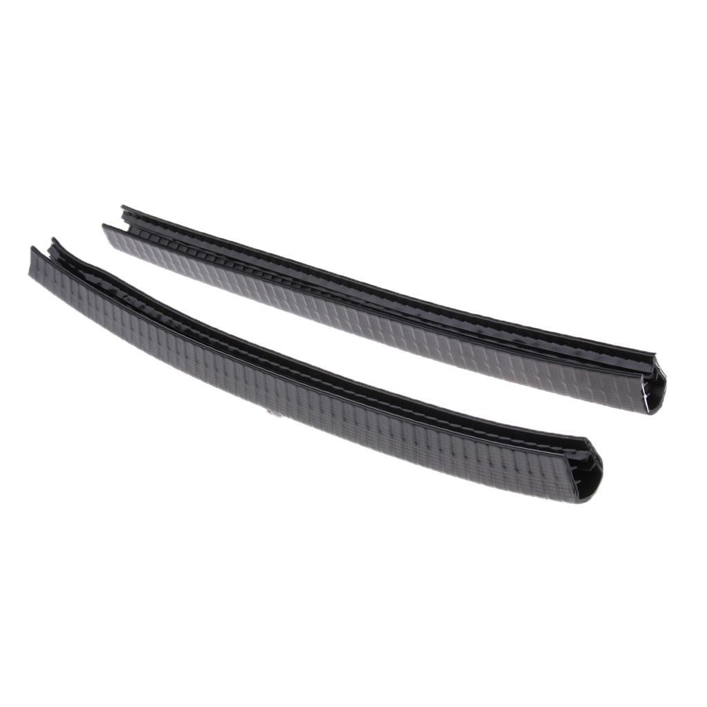 4pcs Rubber Longboard Skateboard Deck Protection Strip Nose Tail Guard Strap