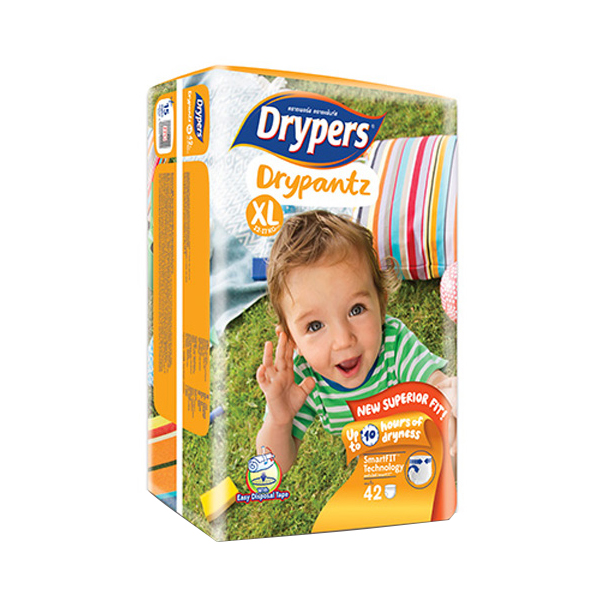 Tã quần trẻ em Drypers Drypantz XL 42 miếng (12 - 17kg)