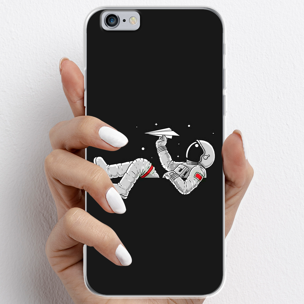 Ốp lưng cho iPhone 6, iPhone 6 Plus nhựa TPU mẫu Phi hành gia