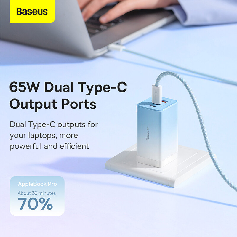 Bộ sạc nhanh Baseus GaN3 Pro Quick Charger 65W