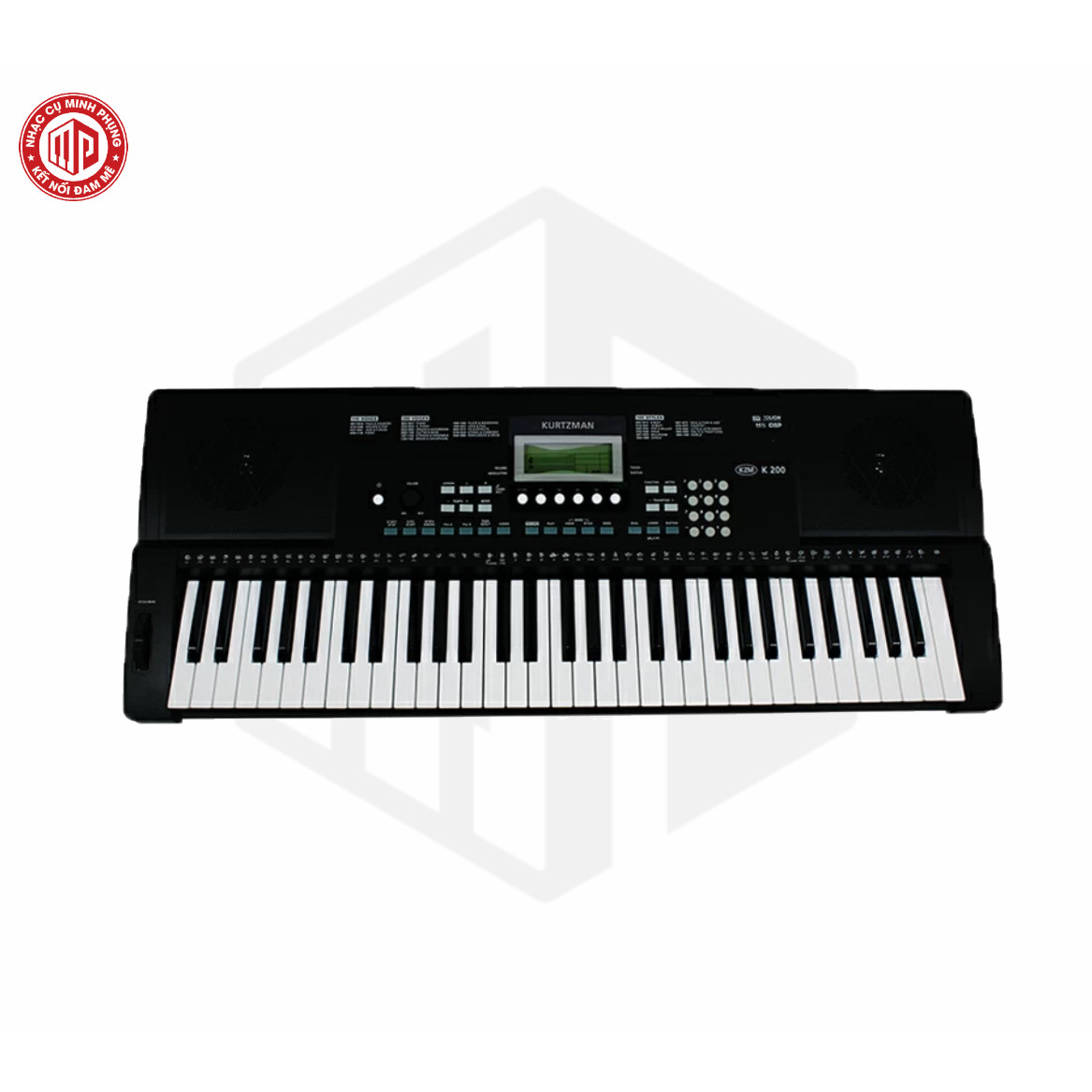 Đàn Organ điện tử/ Portable Keyboard - Kzm Kurtzman K200 - Perfect Starter keyboard - Màu đen (BL) - Hàng chính hãng