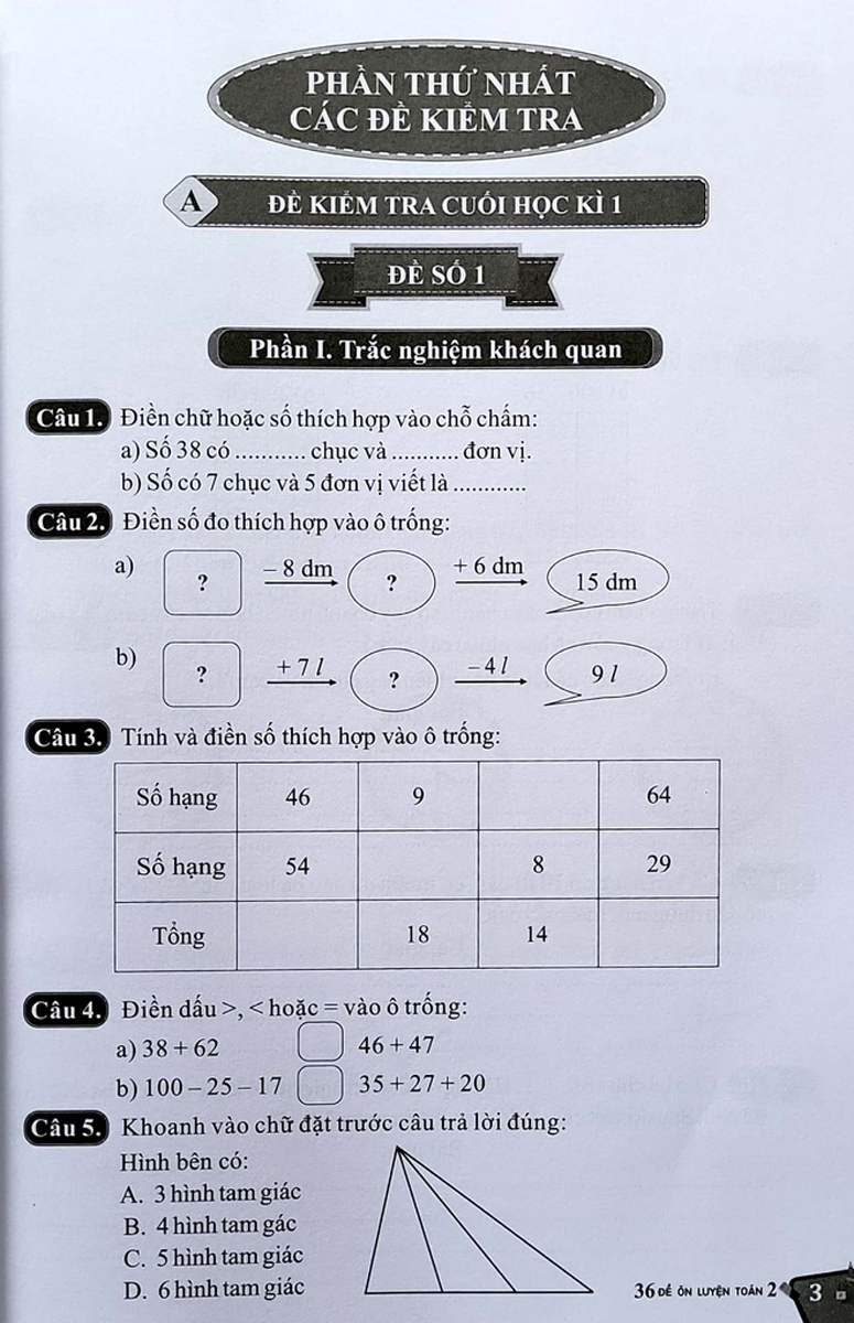 36 Đề Ôn Luyện Toán 2 (Biên Soạn Theo Chương Trình GDPT 2018) - ND