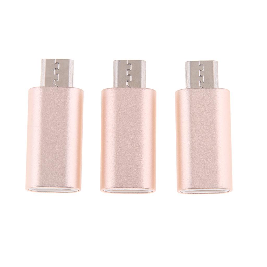 3Piece Micro USB Converter Adapter Charge Data Sync for iPhone