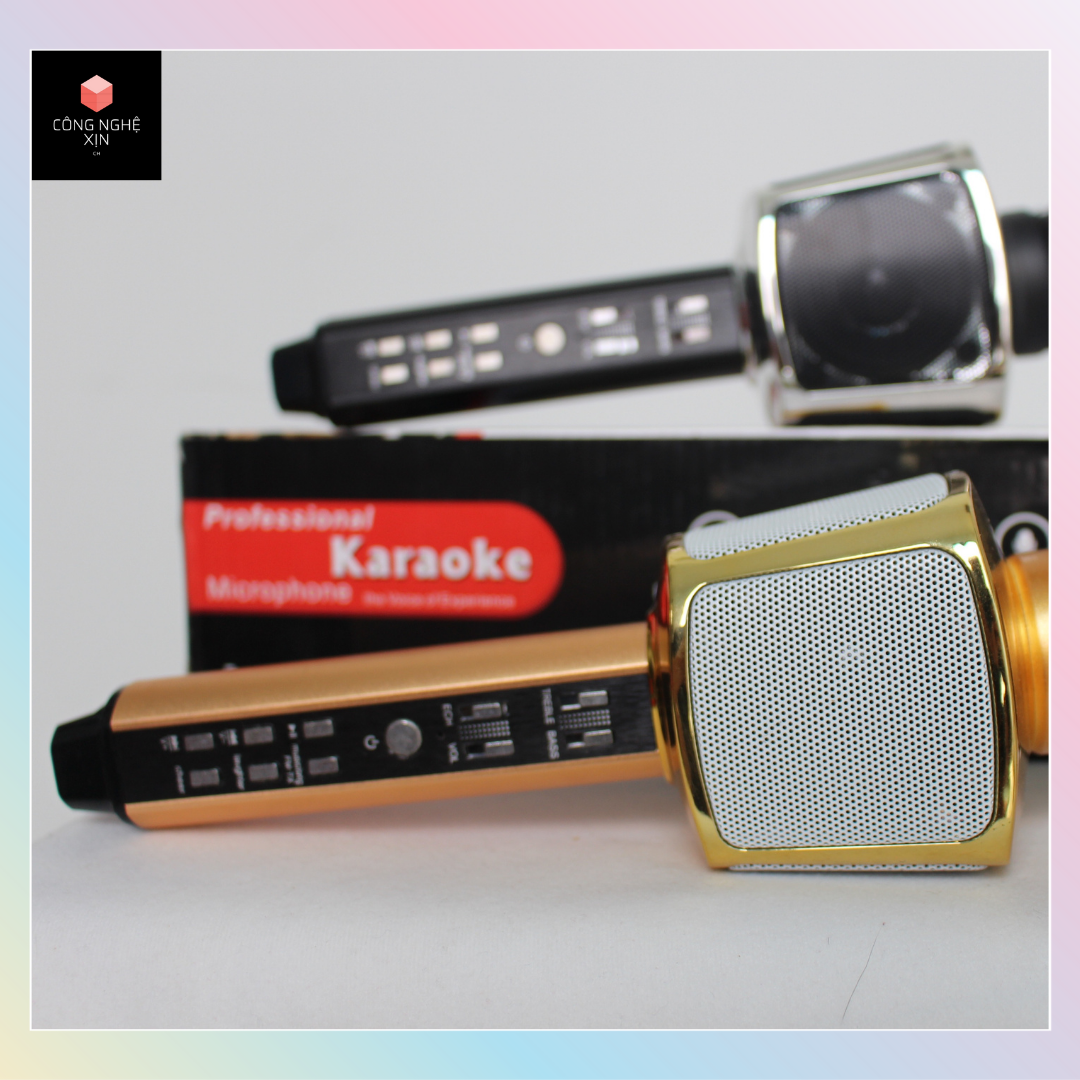 Micro karaoke bluetooth SD17 bass hay âm chuẩn - hàng nhập khẩu