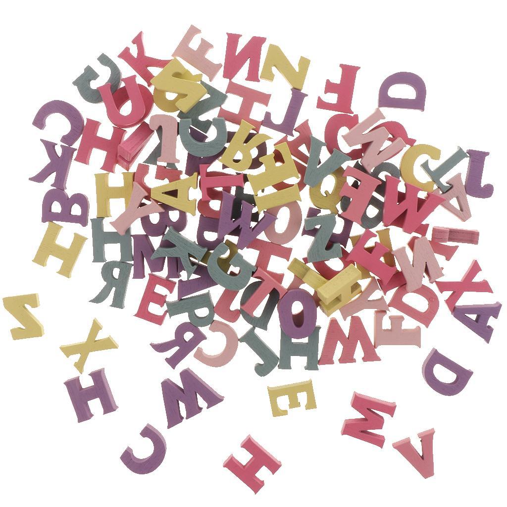 3-6pack 100pcs Wooden Alphabet Letters for Preschool Kids Toddler Educational