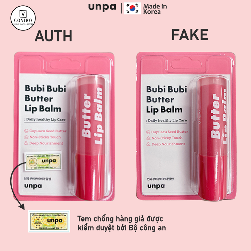 Combo gel tẩy tế bào chết môi và son dưỡng môi làm hồng và căng mọng môi Unpa Bubi Bubi Lip Scrub 10ml + Unpa Bubi Bubi Lip Balm 3.8g 