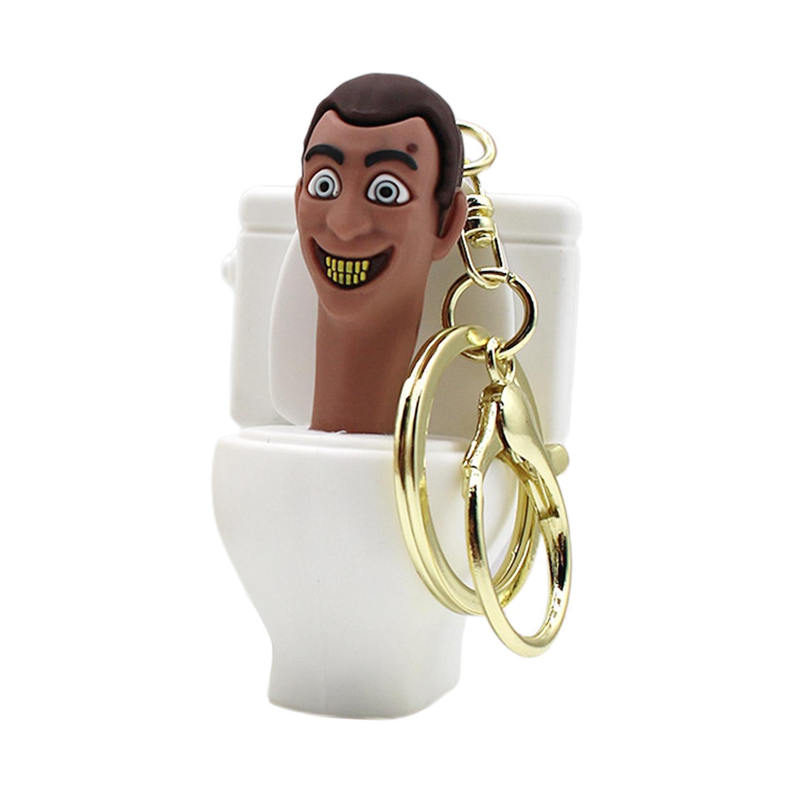 Toilet Key Chain Pendant Decoration Keychain for Purse Backpack Men