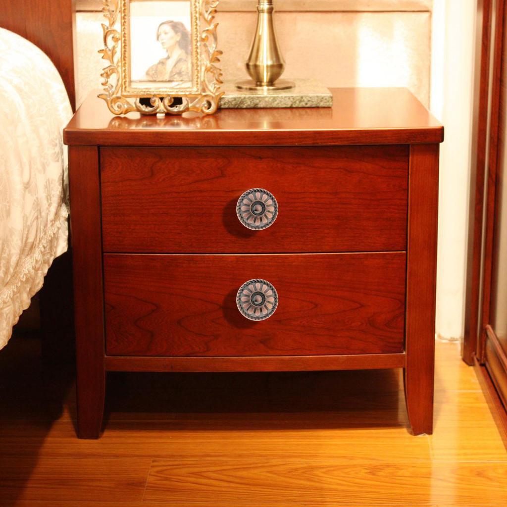 Zinc Alloy Round Knobs Pulls Handles with Screw for Cabinet