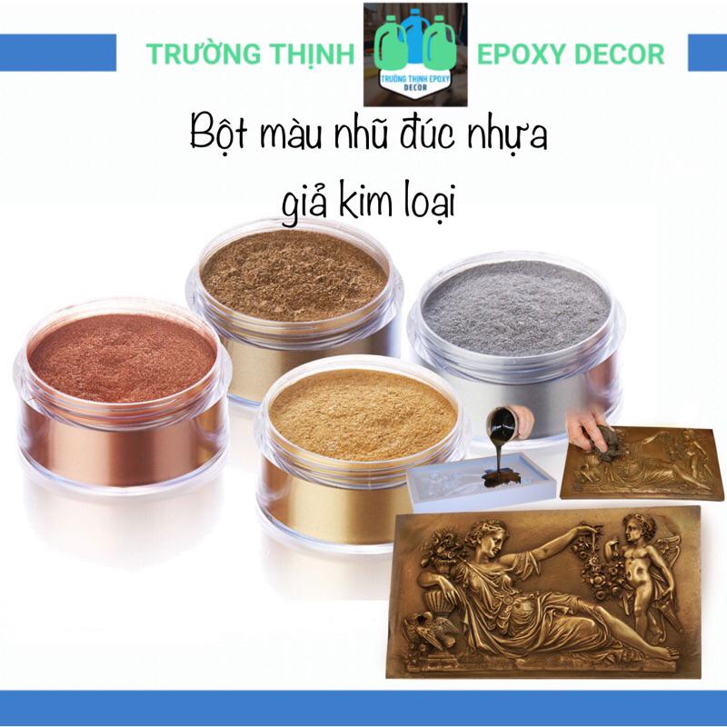 Bột Màu Nhũ Mịn Đúc Lạnh Giả Kim Loại Màu Pha Resin Đúc Khuôn - Trường Thịnh Sài Gòn