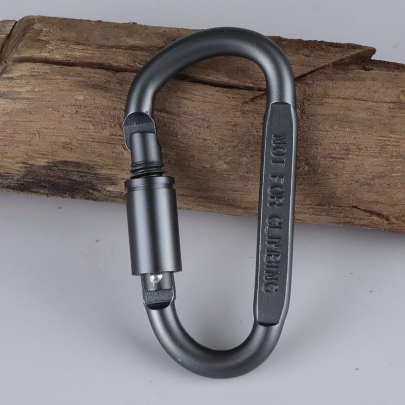 Móc khóa Carabiner Hình Chữ D Chất Liệu Hợp Kim Nhôm Cao Cấp Rất Cứng Và Siêu Bền - Hàng Nhập Khẩu