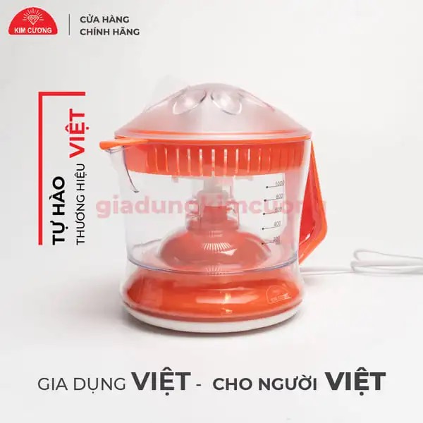 MÁY VẮT CAM TỰ ĐỘNG 2 CHIỀU KIM CƯƠNG MVC130 1000ML