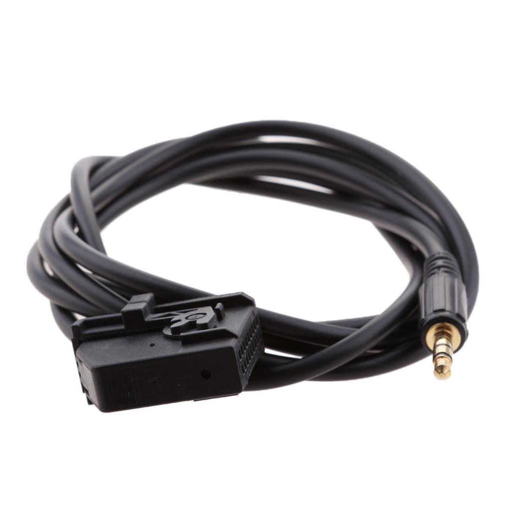 Car 3.5mm Male Aux Audio Input Connector Cable Adapter for Mercedes Benz