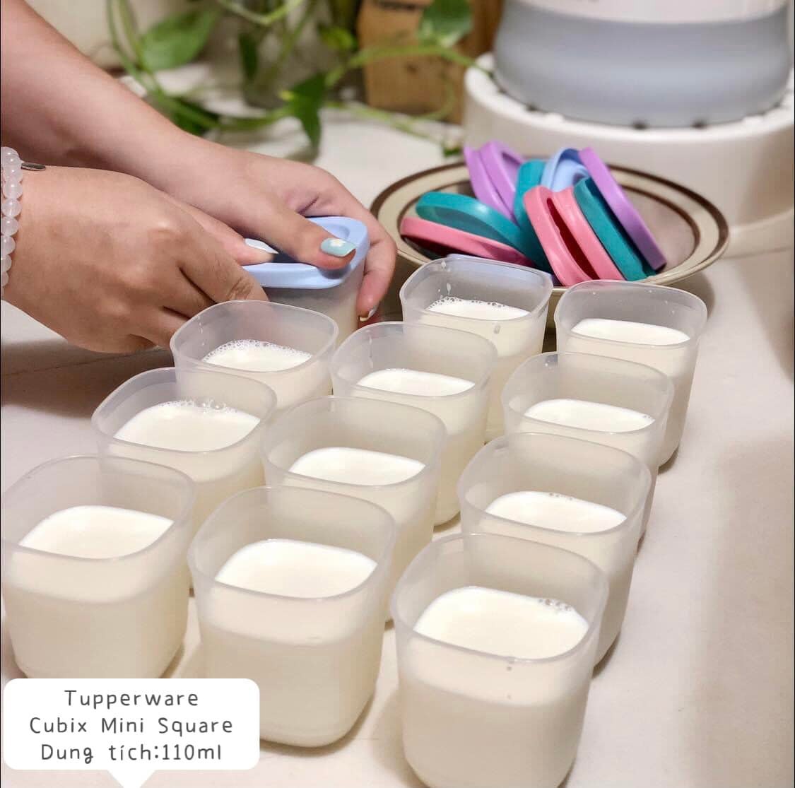 Bộ hộp Cubix Mini Square 110ml (4 hộp) - Tupperware