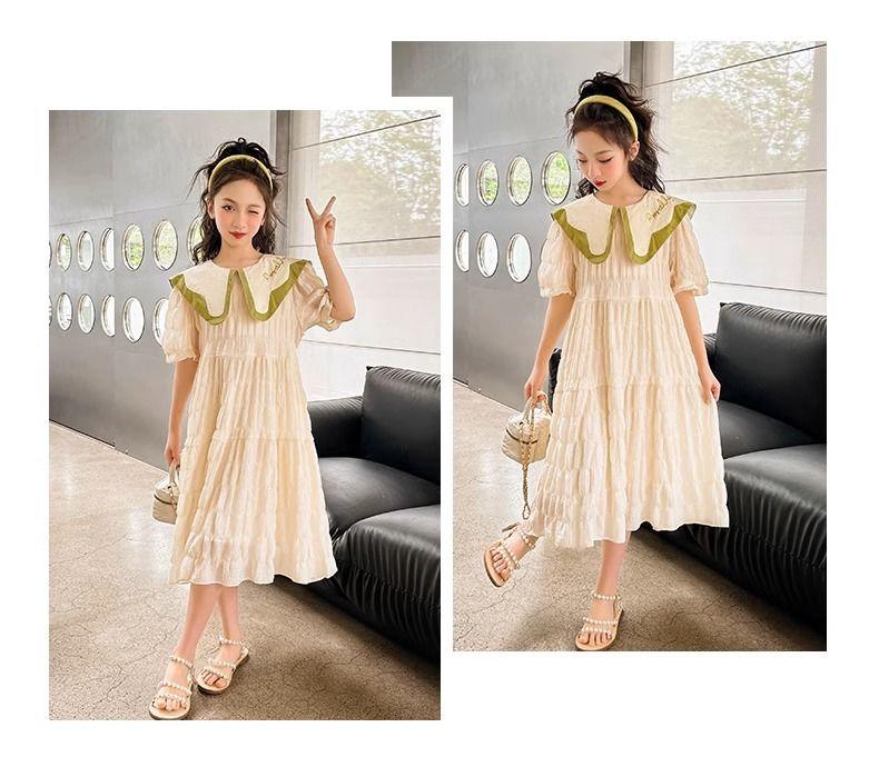 SHUANGYAN Cô gái mùa hè đầm 2023 tây trung bình cô gái lớn đầm công chúa váy trẻ em mùa hè đầm