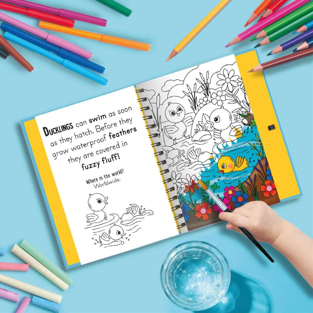 Sách ngoại văn: Woof And Meow - Baby Animals (Magic Water Colouring)