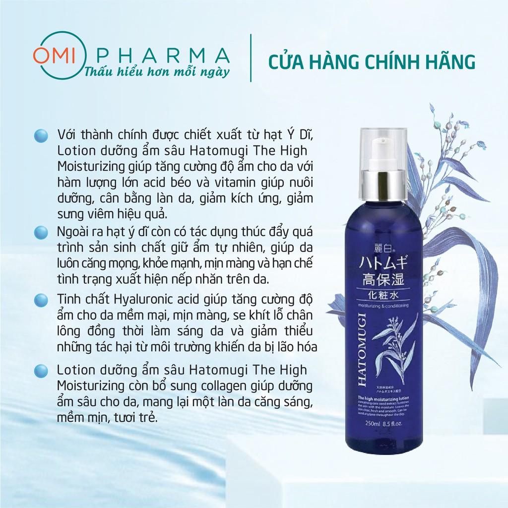 Nước Dưỡng Ẩm Sâu &amp;amp; Làm Sáng Da Reihaku Hatomugi The High Moisturizing Lotion (250ml)