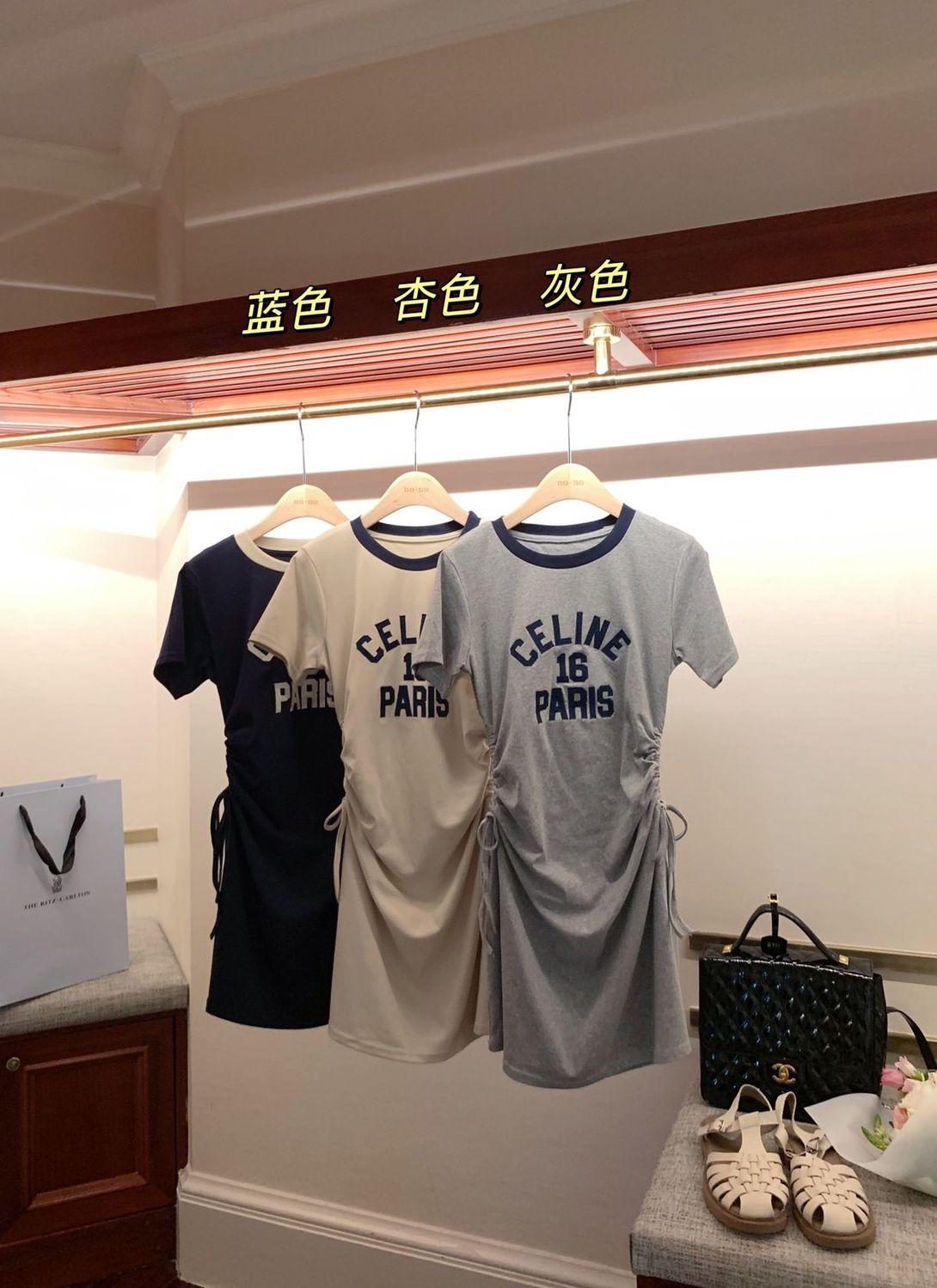 SHUANGYAN Pháp ăn mặc giản dị trăm phù hợp retro học viện phong cách váy đụng màu váy vừa vặn khí chất thắt lưng lộ vẻ gầy in váy