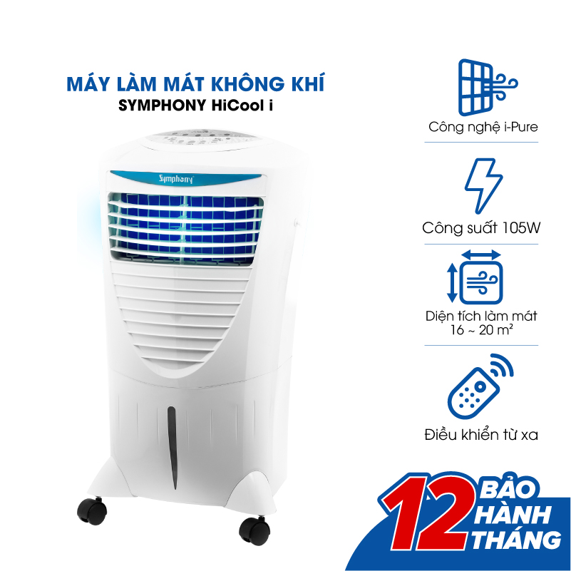 Máy Làm Mát, Quạt Điều Hòa SYMPHONY Hicool I - Hàng chính hãng