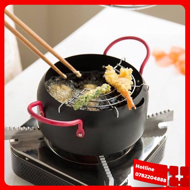 Nồi Chiên Lọc Dầu, Tặng Kèm Quạt Mini Cầm Tay Ngộ Nghĩnh - Loại Tốt