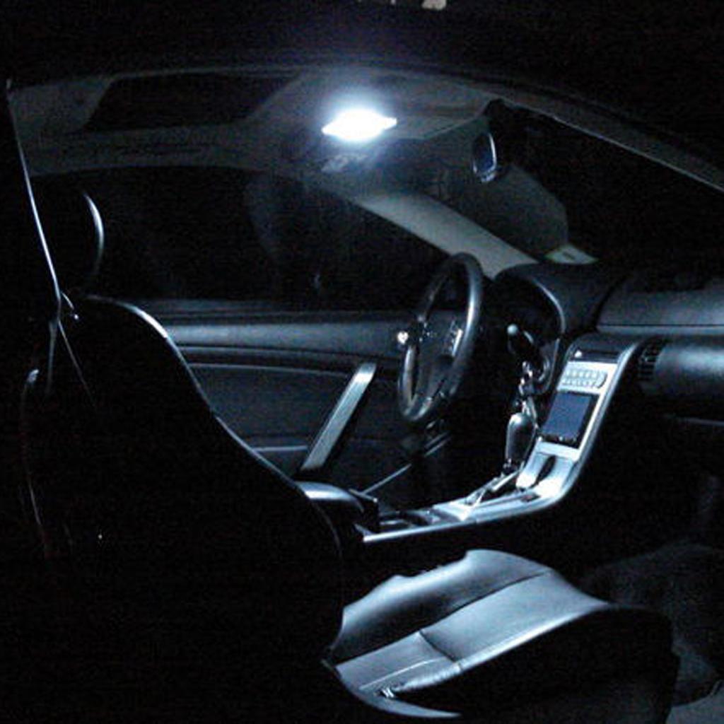 White   Panel   Light   48   SMD   5050   LED   Interior   Bulb   T10   BA9S