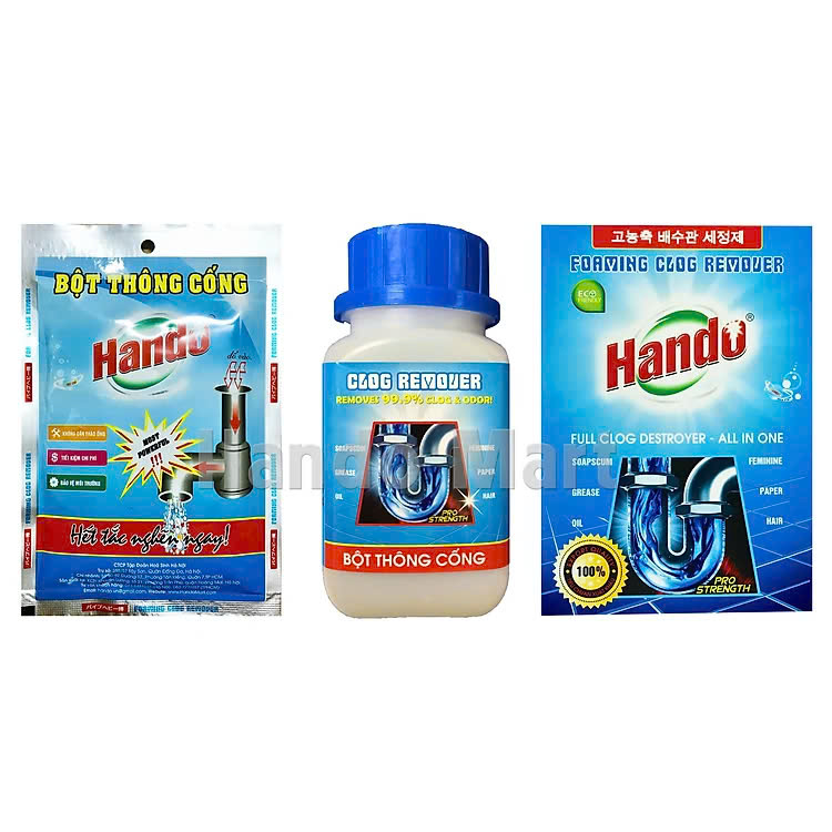 Bột thông cống Hando 100g nội địa