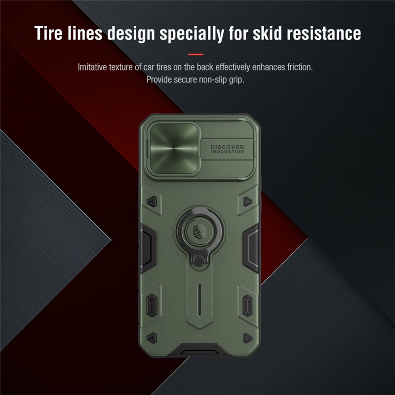 ỐP CHỐNG SỐC BẢO VỆ CAMERA iPhone 13/ 13 Pro/ 13 Pro Max Camshield Armor Nillkin - Hàng Nhập Khẩu
