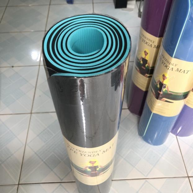 Thảm Tập Yoga 2 Lớp TPE Độ Dày Chuẩn 8mm , Thảm Tập Gym Chống Trơn Trượt Và Không Thấm Mồ Hôi Cao Cấp.
