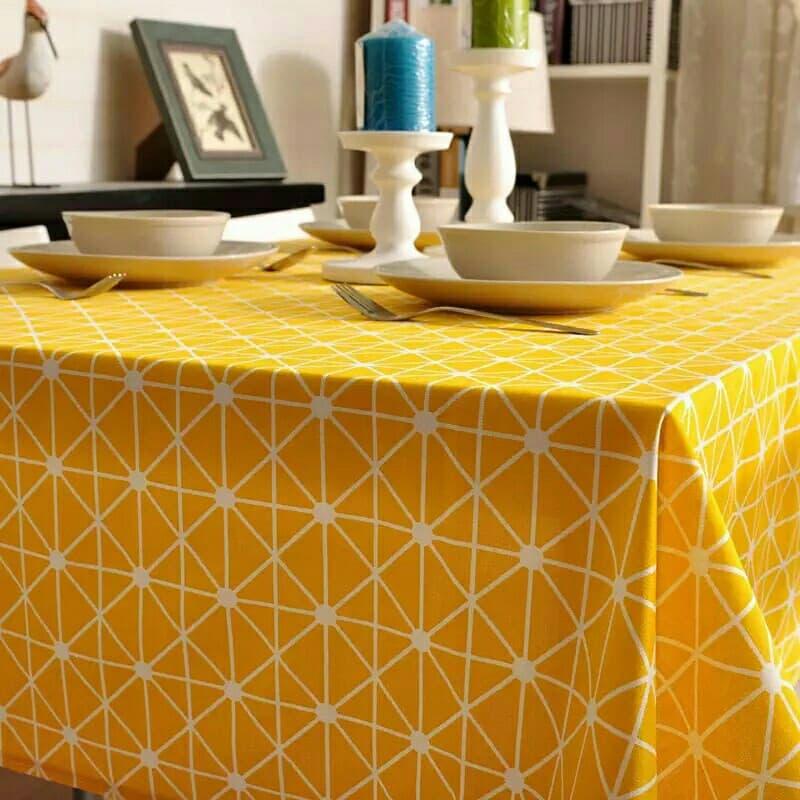 VẢI TRANG TRÍ/ VẢI PHÔNG NỀN/ VẢI CANVAS/VẢI BỐ Ô CỜ VÀNG