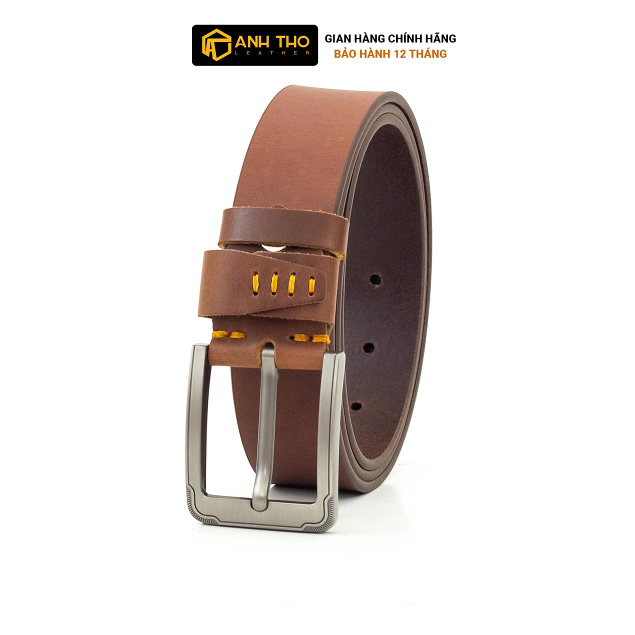 Thắt lưng da bò sáp MWK4-10 | Anh Tho Leather