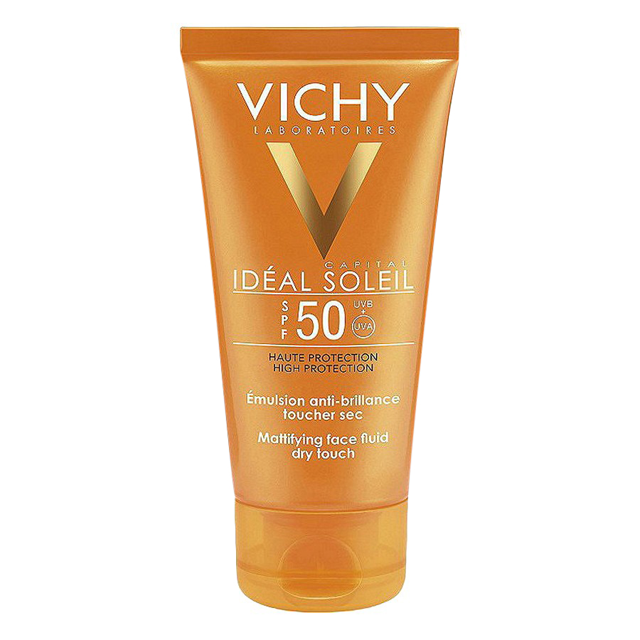 Kem Chống Nắng Bảo Vệ Da Không Gây Nhờn Rít Capital Idéal Soleil Mattifying Dry Touch Face Fluid Vichy (50ml) - Tặng Sữa Rửa Mặt Tẩy Trang 3 Tác Dụng Purete Thermale Vichy (15ml) - 100895572