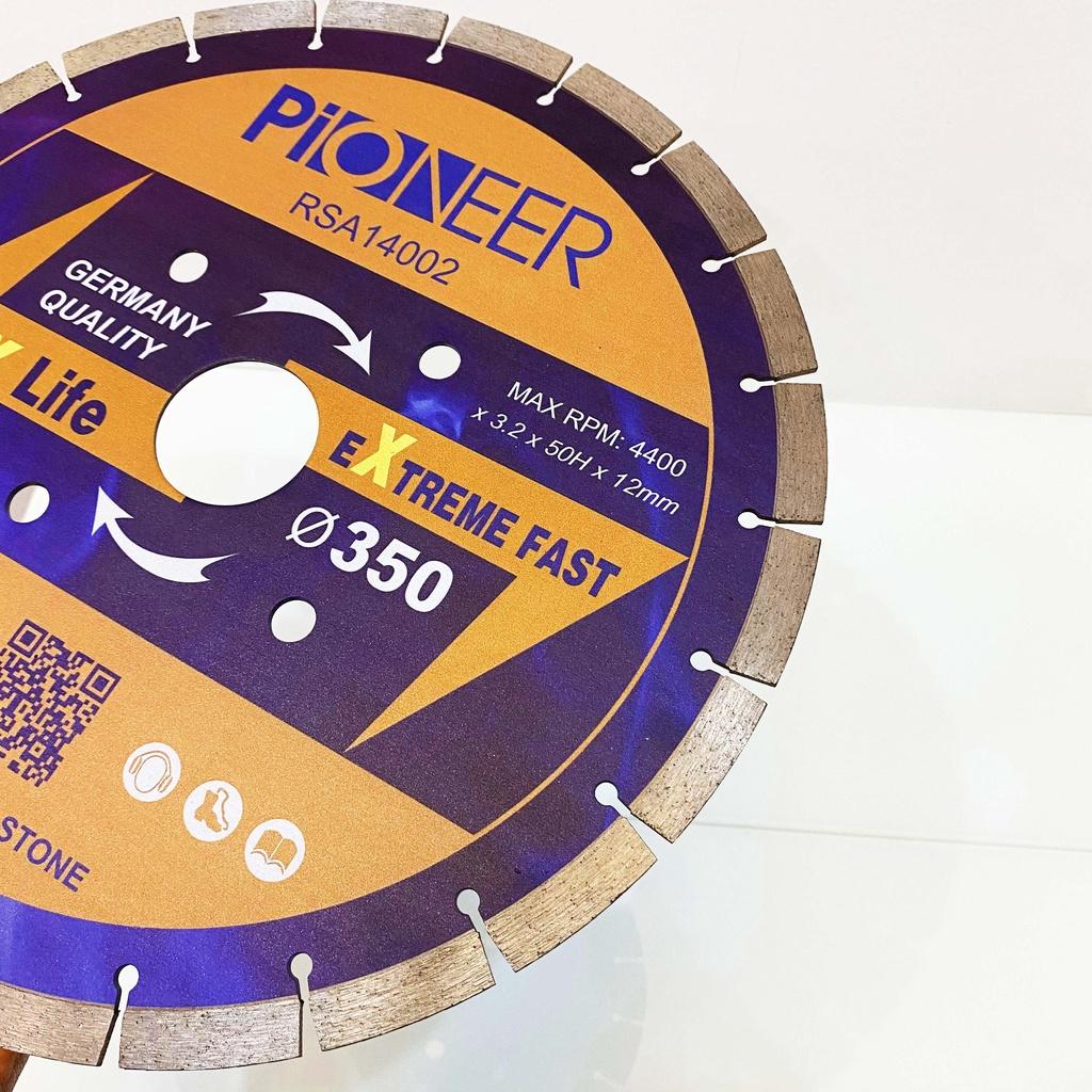 LƯỠI CẮT GẠCH ĐÁ 24 RĂNG PHI Ø350MM RSA14002 chuyên cắt gạch, đá chất lượng cao chính hãng
