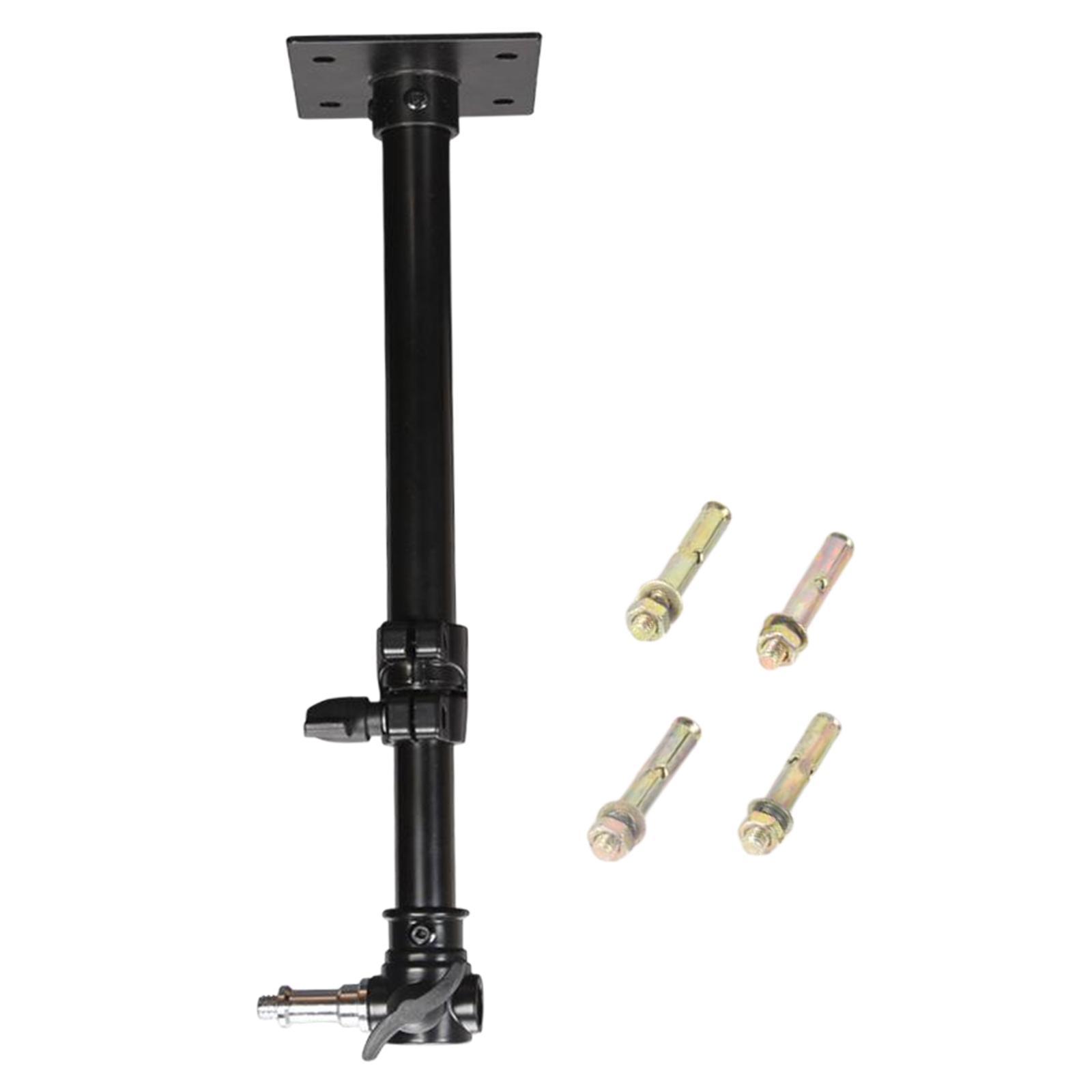 Camera Video Ceiling Light Stand with 1/4 3/8 Adapter 15"-26" for Strobe